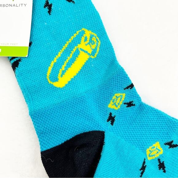 Sock Guy Running Socks 'I Run at Night' Cool Comfort Formula NWT - Picture 2 of 6